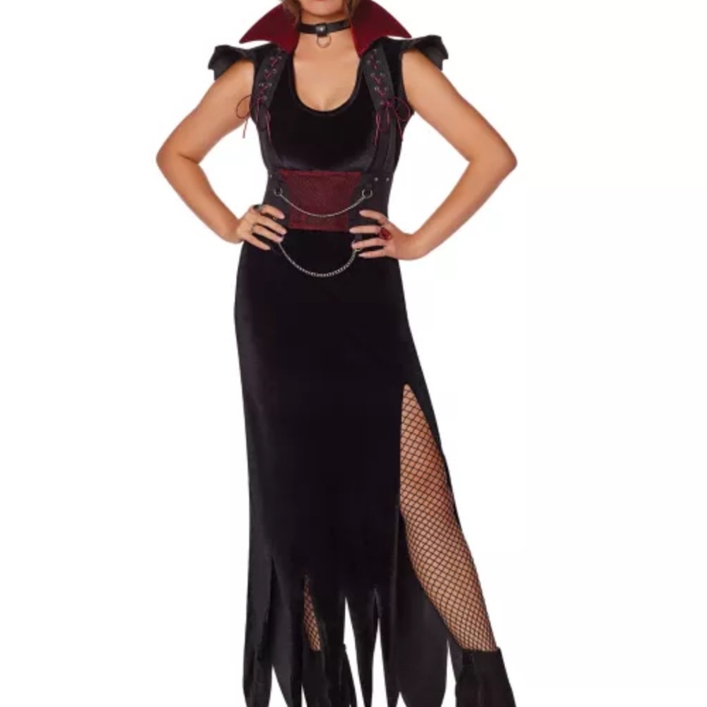 Black and Red Gothic Halloween Dress